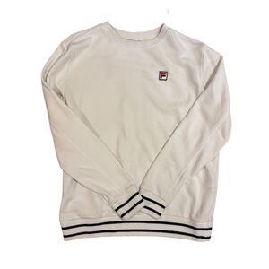 Vintage White Fila Sweatshirt Women's Size L